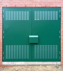Green M2M2 doors.