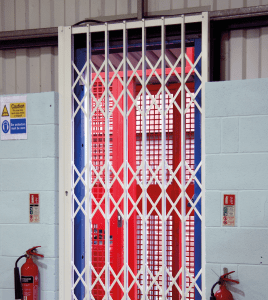 Vulcan security cage inside a building.