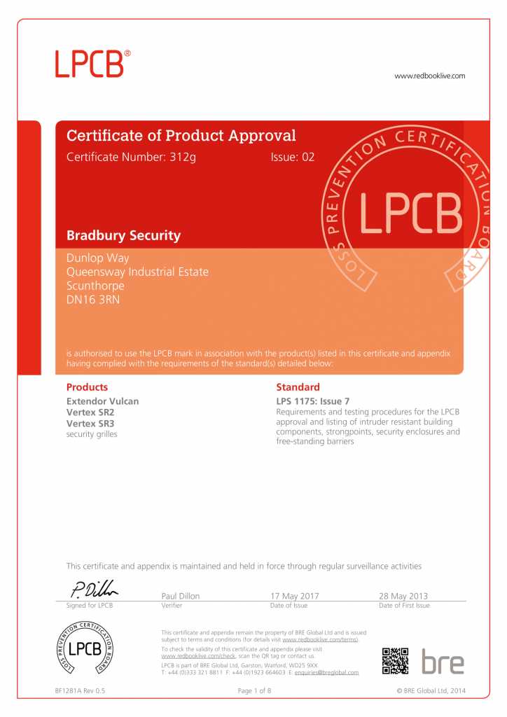 Certificates | Steel Door Manufacturer | Steel Doors | Steel Fire Doors
