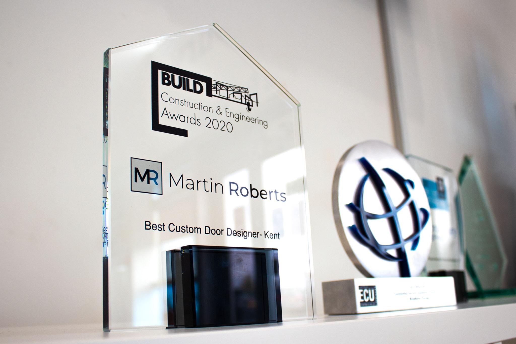 Martin Roberts Wins Best Custom Door Designer in Kent for Steel Doors.
